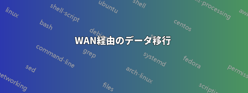 WAN経由のデータ移行