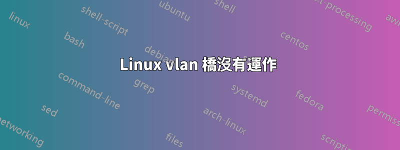 Linux vlan 橋沒有運作