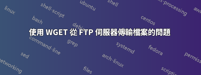 使用 WGET 從 FTP 伺服器傳輸檔案的問題