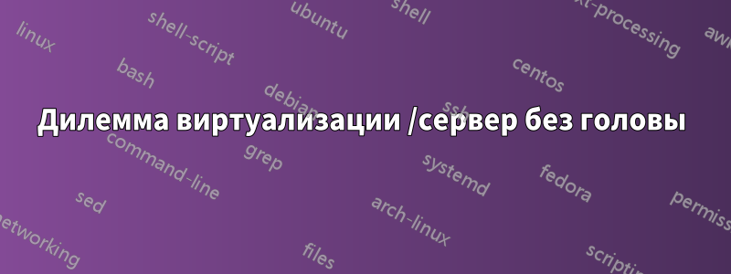 Дилемма виртуализации /сервер без головы