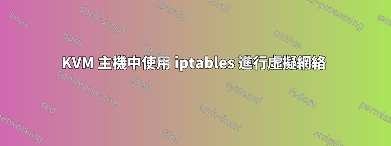 KVM 主機中使用 iptables 進行虛擬網絡