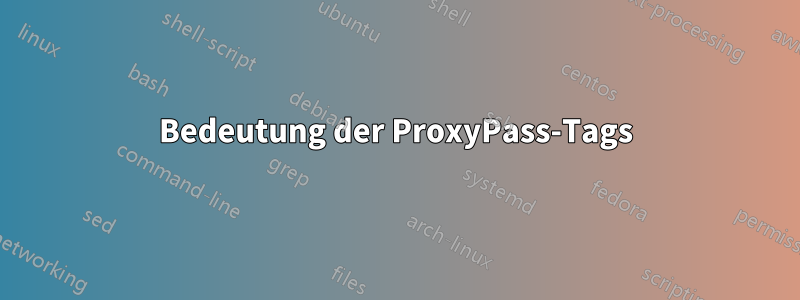 Bedeutung der ProxyPass-Tags