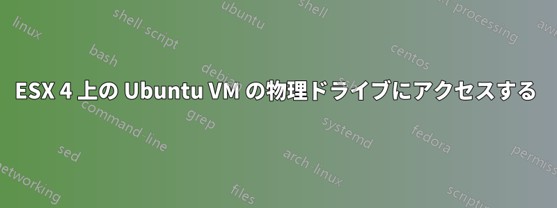ESX 4 上の Ubuntu VM の物理ドライブにアクセスする