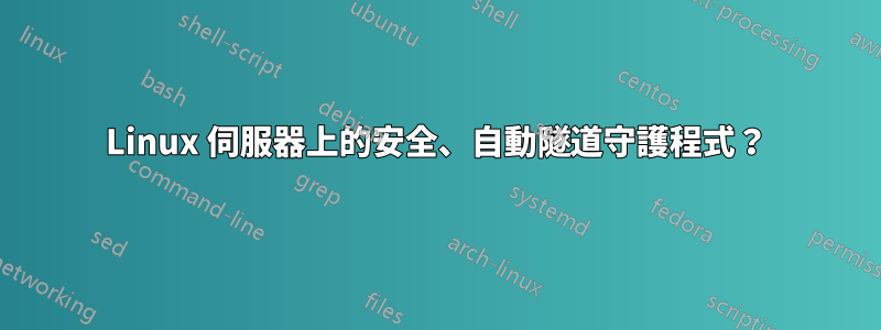 Linux 伺服器上的安全、自動隧道守護程式？