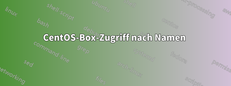 CentOS-Box-Zugriff nach Namen