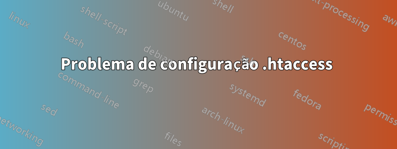 Problema de configuração .htaccess