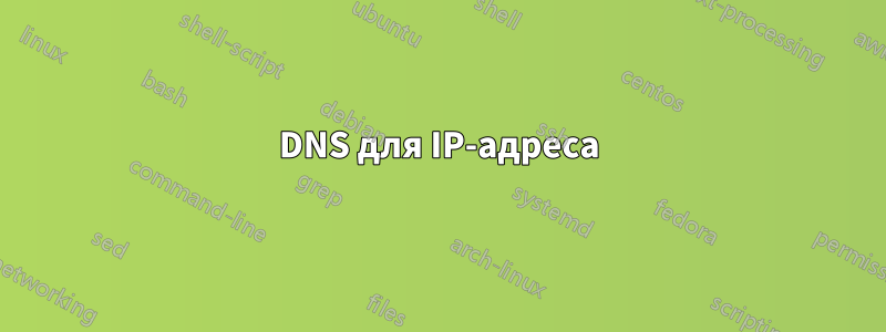 DNS для IP-адреса