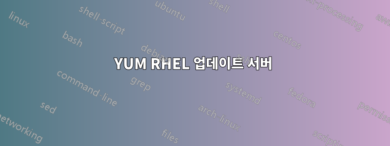 YUM RHEL 업데이트 서버