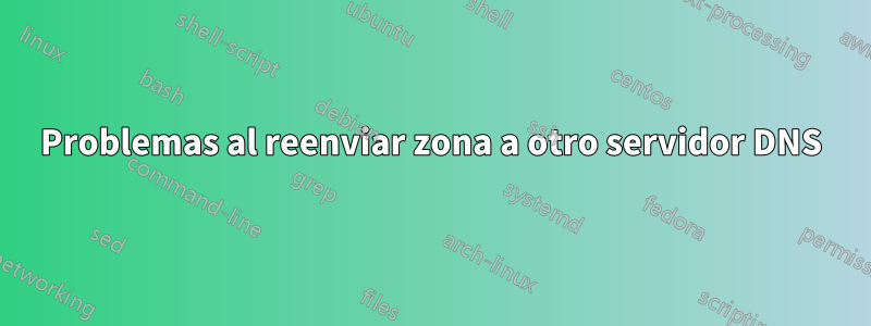 Problemas al reenviar zona a otro servidor DNS