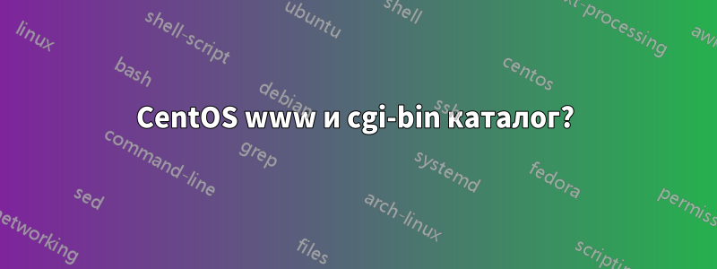 CentOS www и cgi-bin каталог?