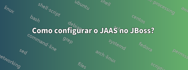 Como configurar o JAAS no JBoss?