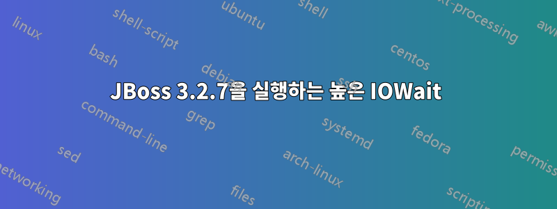 JBoss 3.2.7을 실행하는 높은 IOWait