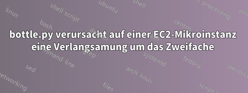 bottle.py verursacht auf einer EC2-Mikroinstanz eine Verlangsamung um das Zweifache