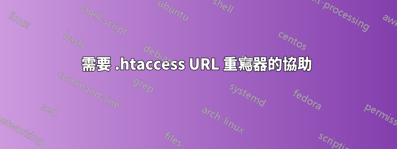 需要 .htaccess URL 重寫器的協助