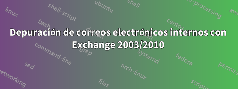 Depuración de correos electrónicos internos con Exchange 2003/2010