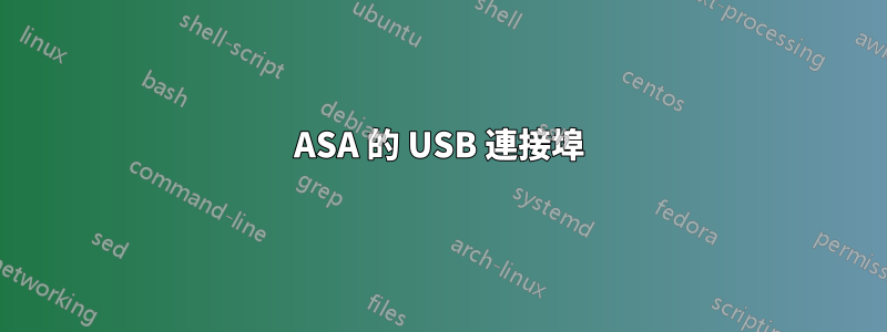 ASA 的 USB 連接埠