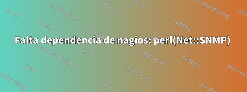 Falta dependencia de nagios: perl(Net::SNMP)