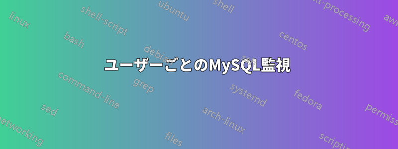 ユーザーごとのMySQL監視