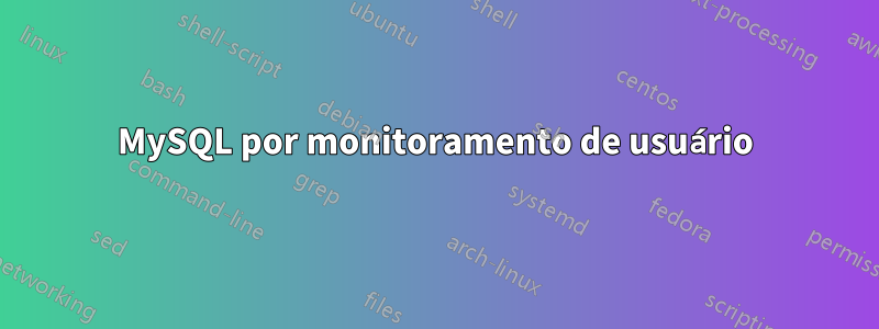 MySQL por monitoramento de usuário