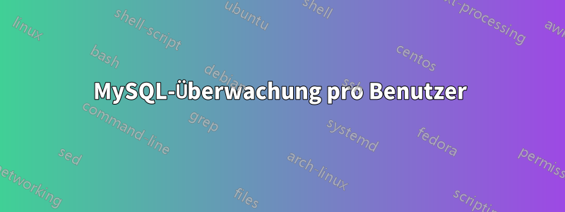 MySQL-Überwachung pro Benutzer