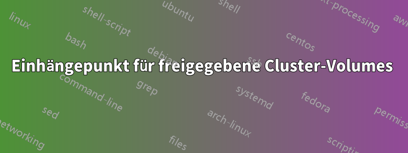 Einhängepunkt für freigegebene Cluster-Volumes