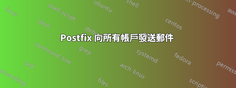 Postfix 向所有帳戶發送郵件