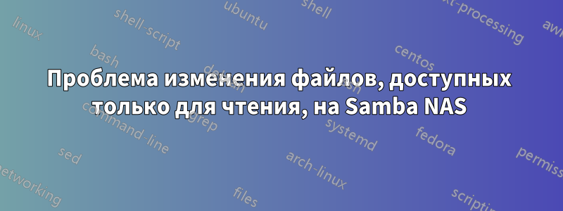 Проблема изменения файлов, доступных только для чтения, на Samba NAS