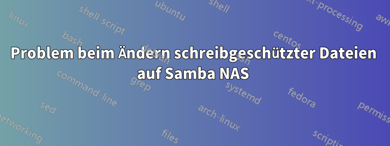 Problem beim Ändern schreibgeschützter Dateien auf Samba NAS