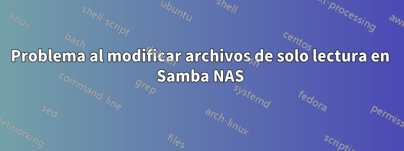 Problema al modificar archivos de solo lectura en Samba NAS