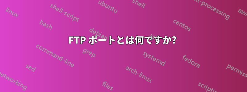 FTP ポートとは何ですか?