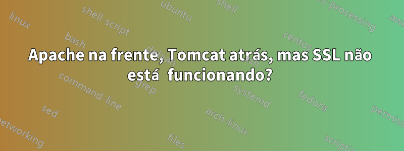 Apache na frente, Tomcat atrás, mas SSL não está funcionando?