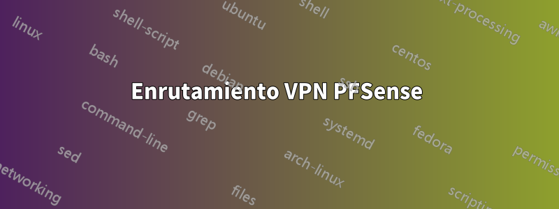 Enrutamiento VPN PFSense