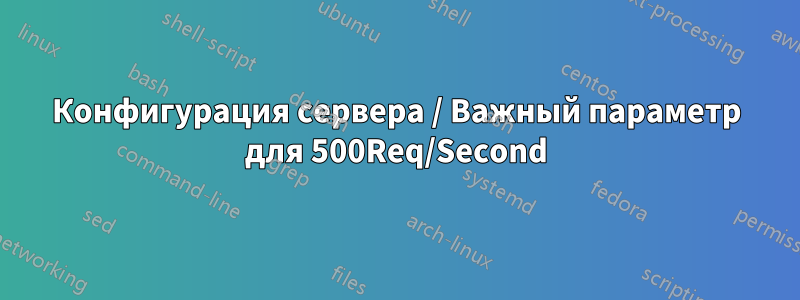 Конфигурация сервера / Важный параметр для 500Req/Second