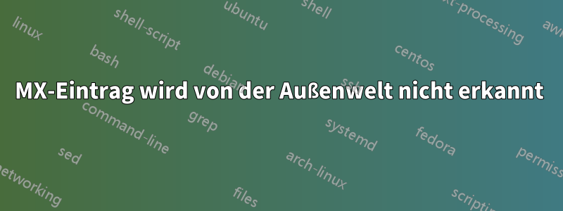 MX-Eintrag wird von der Außenwelt nicht erkannt