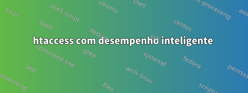 htaccess com desempenho inteligente