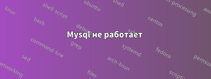 Mysql не работает