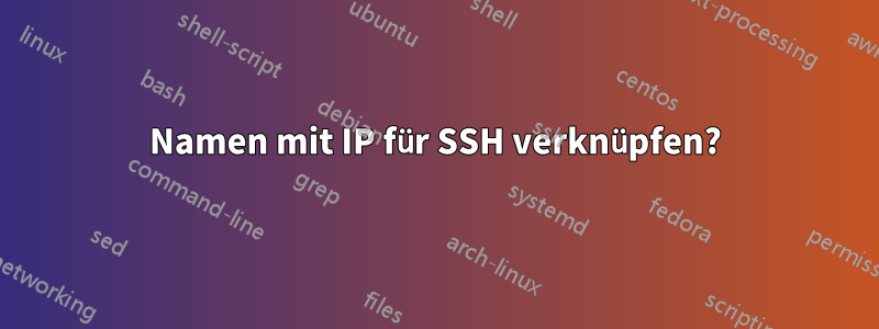 Namen mit IP für SSH verknüpfen?