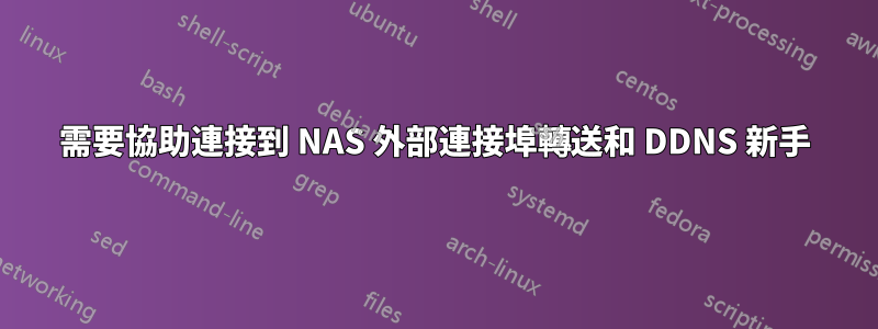 需要協助連接到 NAS 外部連接埠轉送和 DDNS 新手