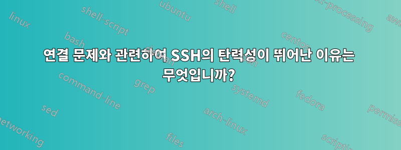 연결 문제와 관련하여 SSH의 탄력성이 뛰어난 이유는 무엇입니까?