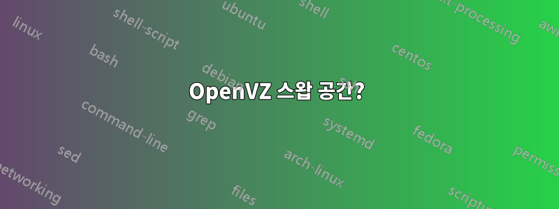 OpenVZ 스왑 공간?