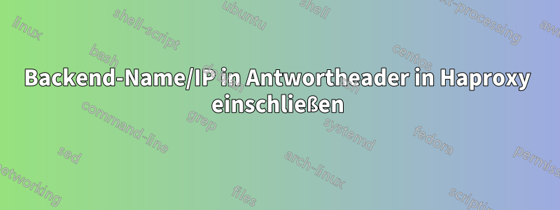 Backend-Name/IP in Antwortheader in Haproxy einschließen