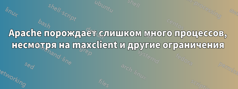 Apache порождает слишком много процессов, несмотря на maxclient и другие ограничения