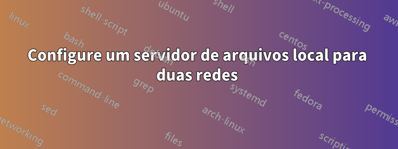 Configure um servidor de arquivos local para duas redes