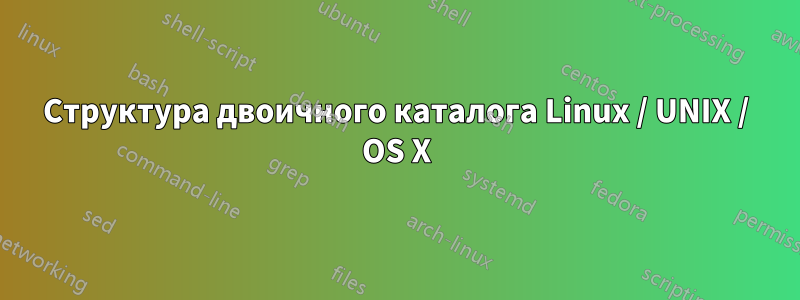 Структура двоичного каталога Linux / UNIX / OS X