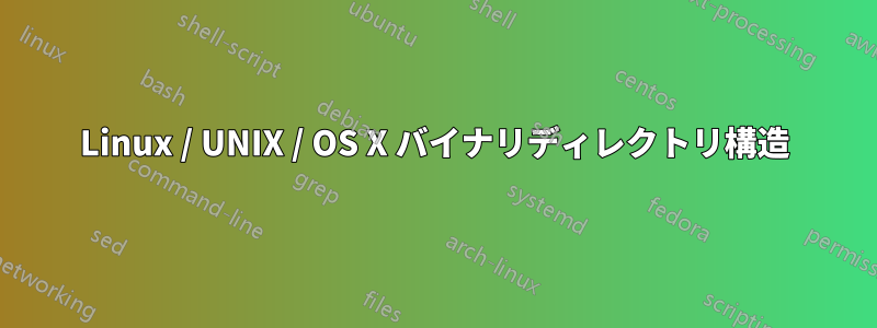 Linux / UNIX / OS X バイナリディレクトリ構造