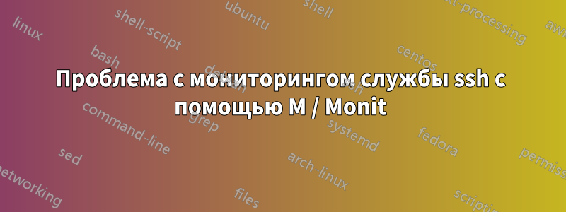 Проблема с мониторингом службы ssh с помощью M / Monit