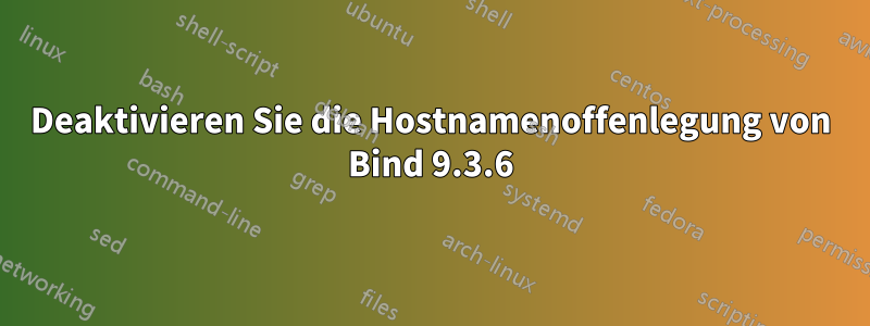 Deaktivieren Sie die Hostnamenoffenlegung von Bind 9.3.6