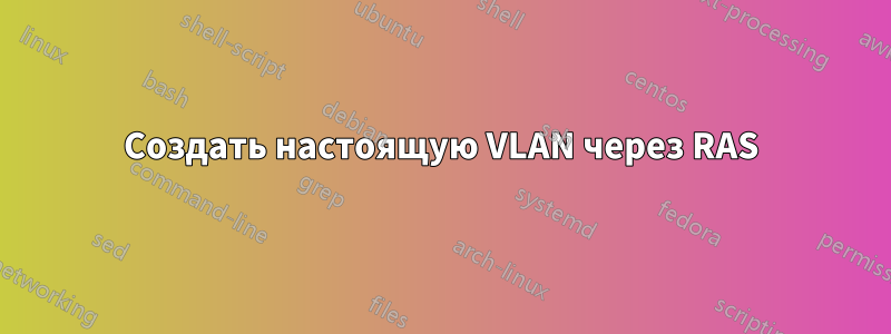 Создать настоящую VLAN через RAS