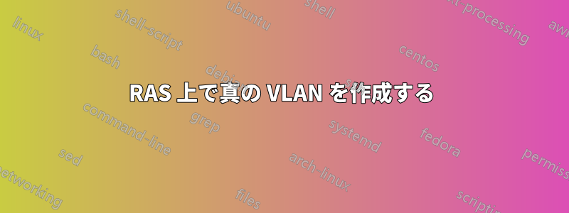 RAS 上で真の VLAN を作成する