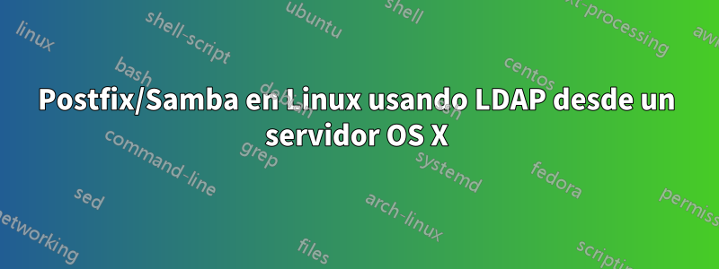 Postfix/Samba en Linux usando LDAP desde un servidor OS X